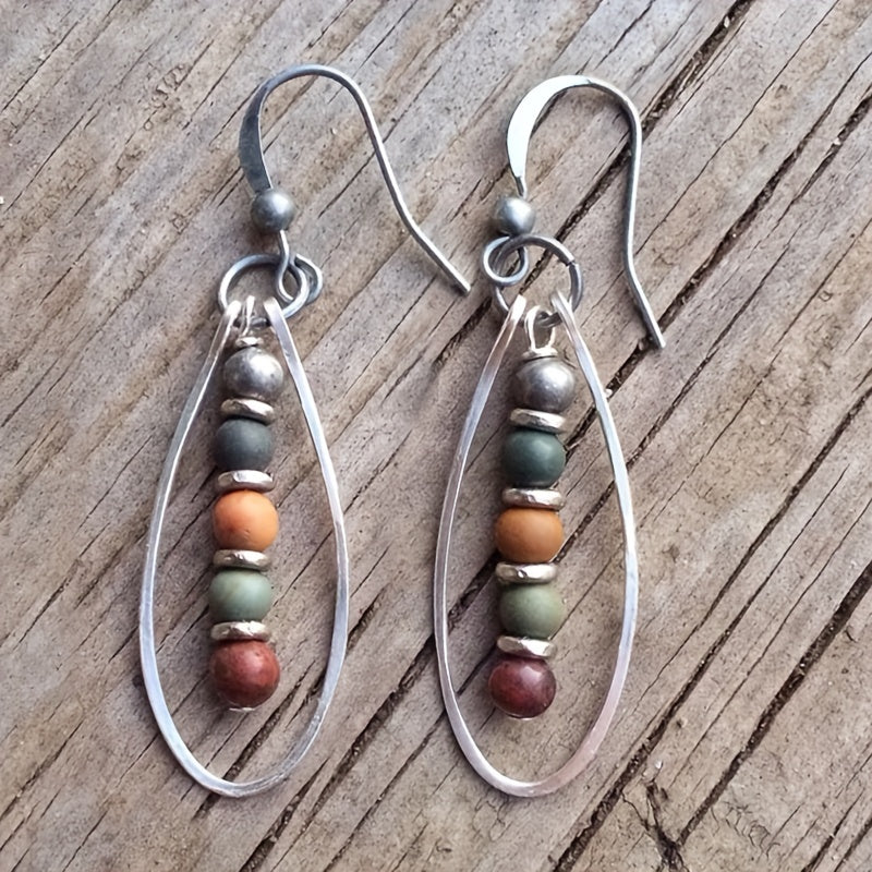Boho druppeloorbellen met kralen