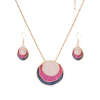 Bohemian drielaagse emaille sieradenset