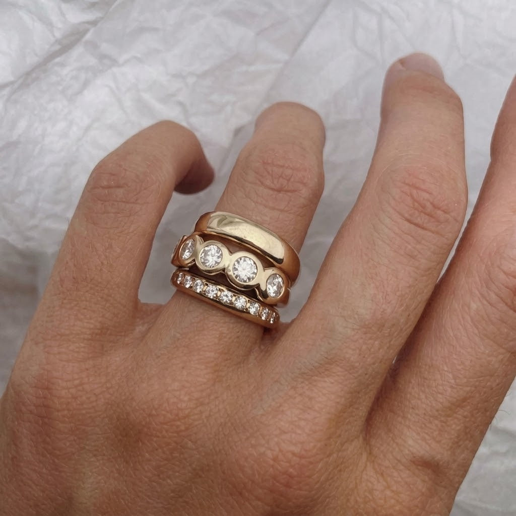 Gold-Tone Stacking Ring