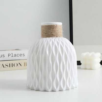 Nordic Style Plastic Decorative Vase – Break-Resistant, Lightweight, Multiple Colours