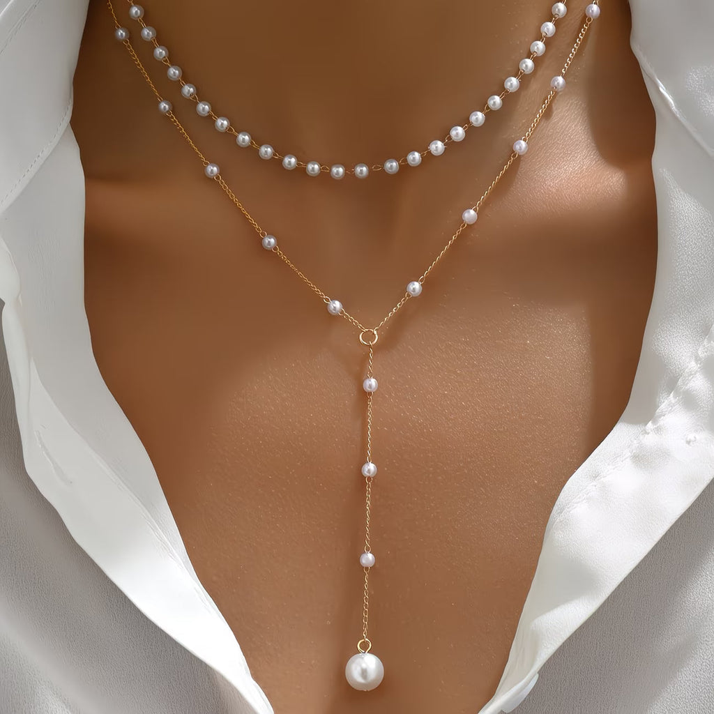 Graduated Pearl Strand Necklace