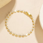 Zirconia Gold-Plated Tennis Bracelet