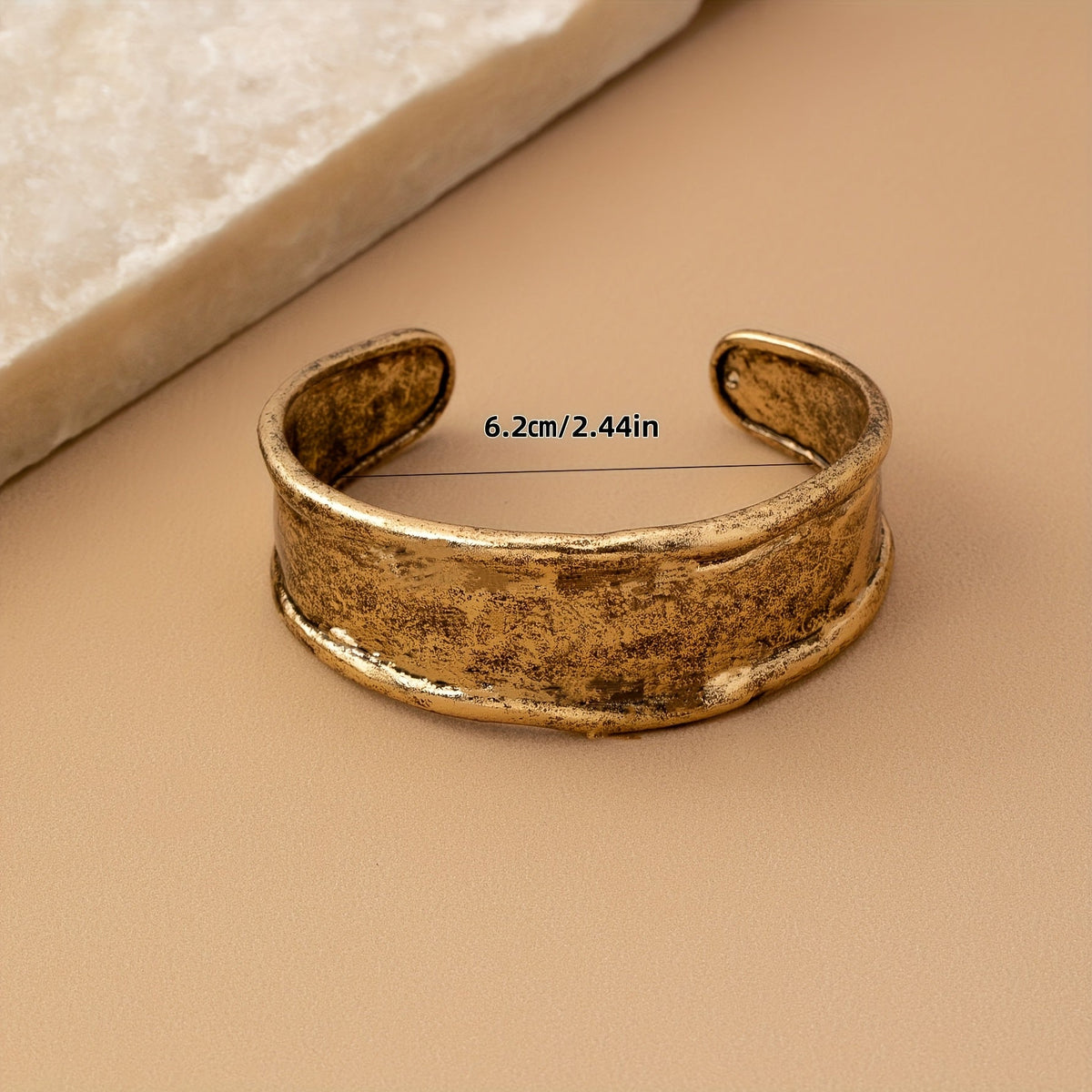 Vintage-Style Minimalist Wide Cuff Bracelet