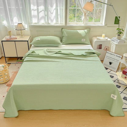 Cooling Summer Blanket Set – Double-Sided Ice Silk Throw with Pillowcases