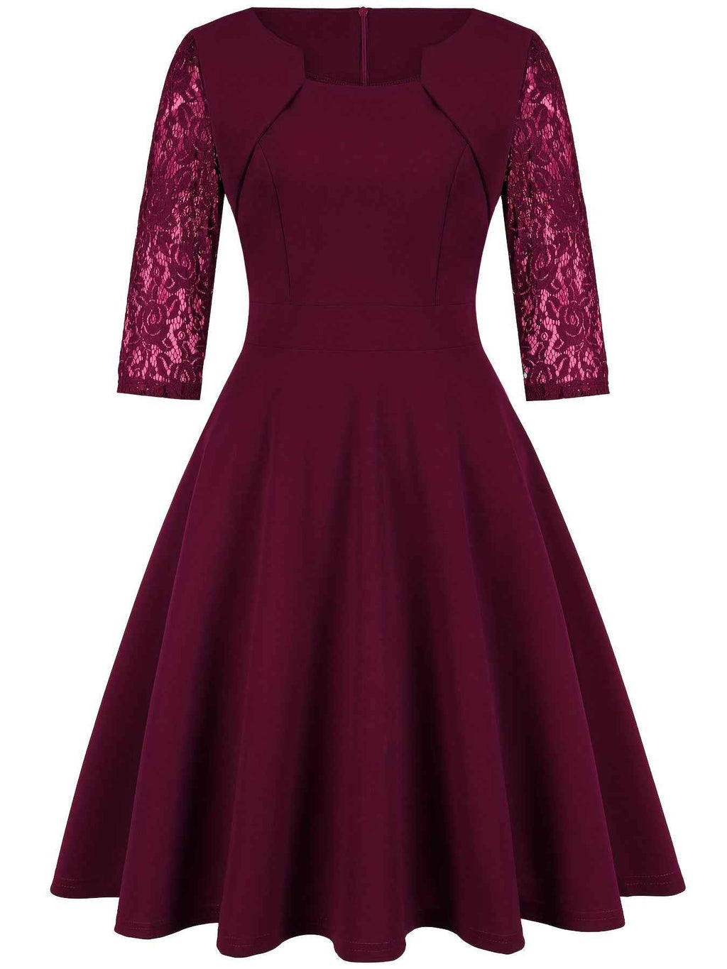 Lace Dress with Delicate Trims and a Flattering Soft Cut
