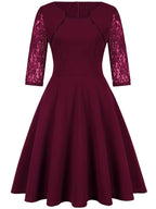 Lace Dress with Delicate Trims and a Flattering Soft Cut