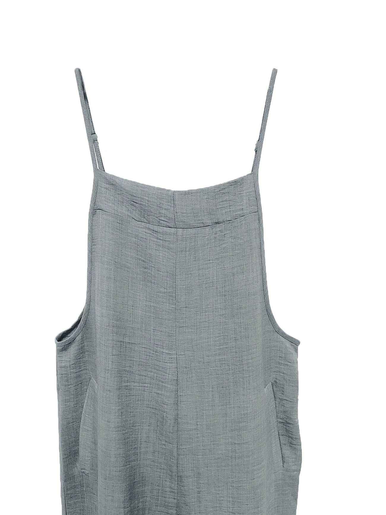 Broek met wijde pijpen, diepe zakken en ontspannen val