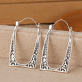 Vintage Boho U-Shape Floral Earrings