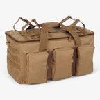 55L Tactical Duffel Bag with MOLLE Webbing and Multiple Pockets