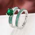Set eternityringen met zirkonia