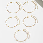 Thin Chain Bracelet Set in Three Styles