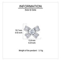 925 Sterling Silver Floral Moissanite Earrings with Round Centre Stone