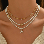 Three-Strand Summer Choker Necklace