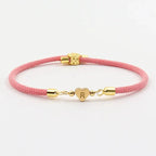 Adjustable Initial Letter Bracelet with Heart Detail