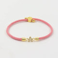 Adjustable Initial Letter Bracelet
