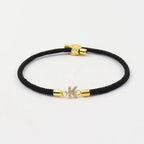 Adjustable Initial Letter Bracelet