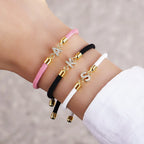 Adjustable Initial Letter Bracelet