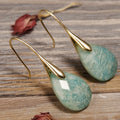 Amazonite Teardrop Earrings