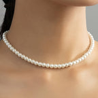 Classic Pearl Necklace in Four Colours