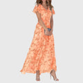 Floral Print Wedding Guest Maxi Dress