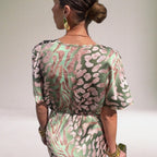 Floral Print Wrap-Front Relaxed-Fit Maxi Dress