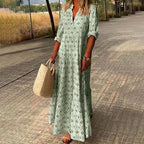 Knit Texture Relaxed Flowing Maxi Dress