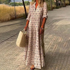Knit Texture Relaxed Flowing Maxi Dress