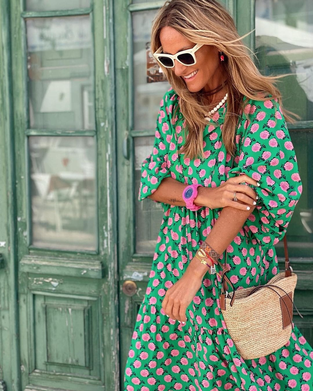 Floral Print Easy Style Summer Maxi Dress
