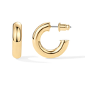 Stardust Hoop Earrings in Gold Tone