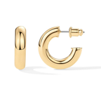 Stardust Hoop Earrings in Gold Tone