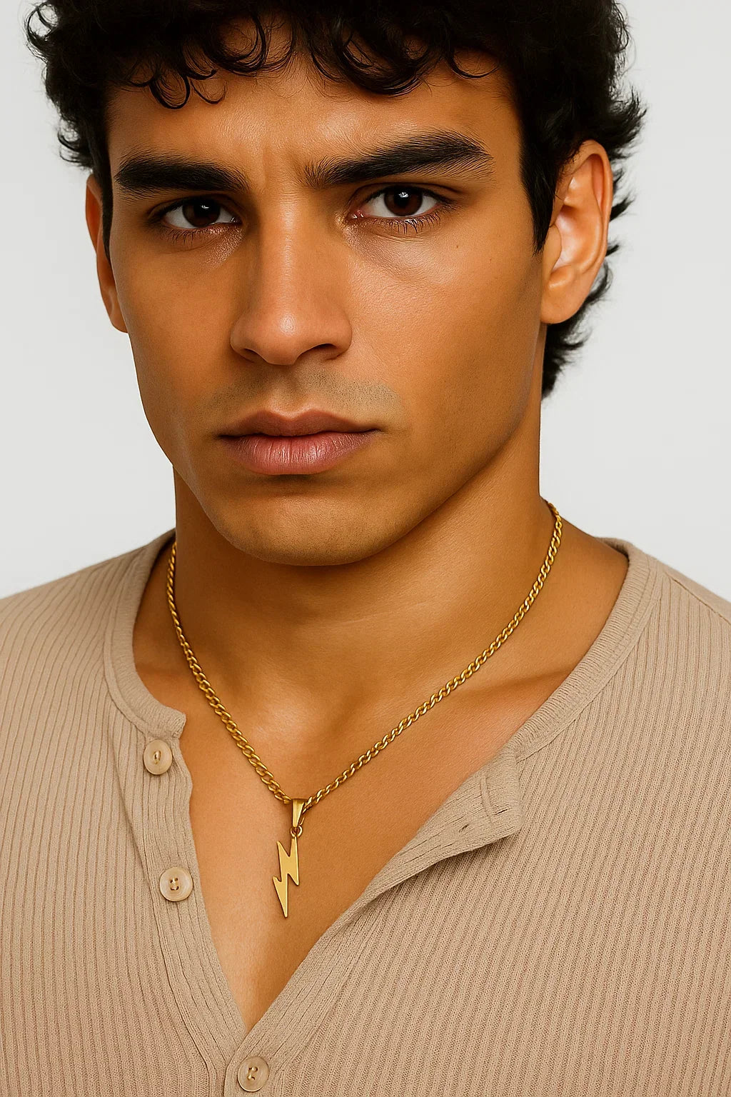 Titanium Steel Chain Necklace with Modern Links