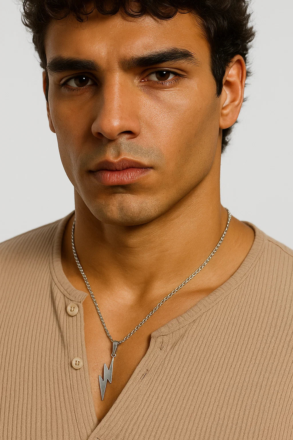 Titanium Steel Chain Necklace with Modern Links