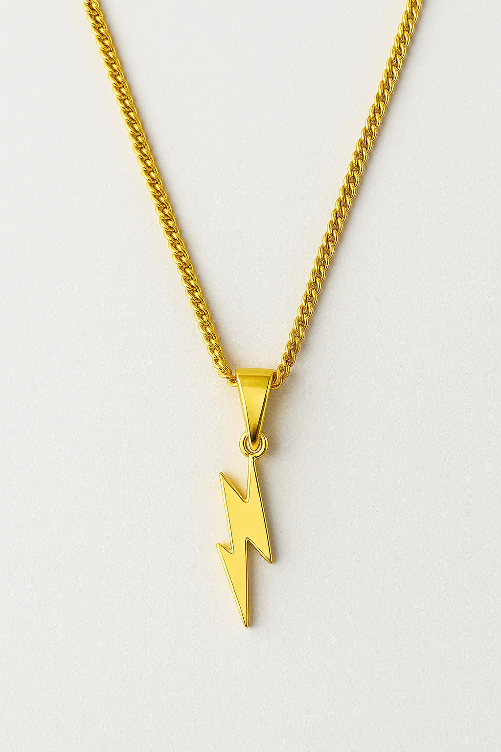 Titanium Steel Chain Necklace with Modern Links