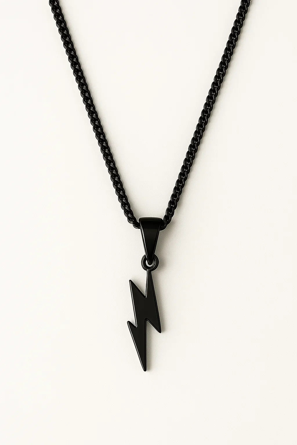Titanium Steel Chain Necklace with Modern Links