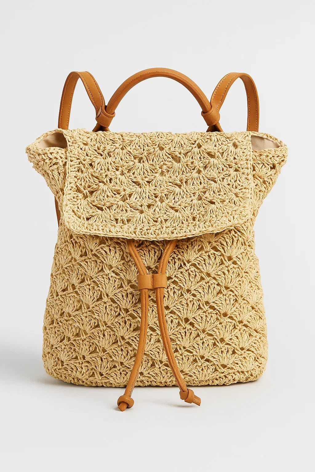 Handwoven Natural Straw Bohemian Beach Bag