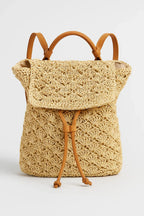 Handwoven Natural Straw Bohemian Beach Bag