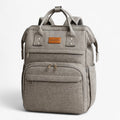 Women's Grey Waterproof Anti-Theft 15.6-Inch Laptop Backpack