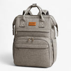 Women's Grey Waterproof Anti-Theft 15.6-Inch Laptop Backpack
