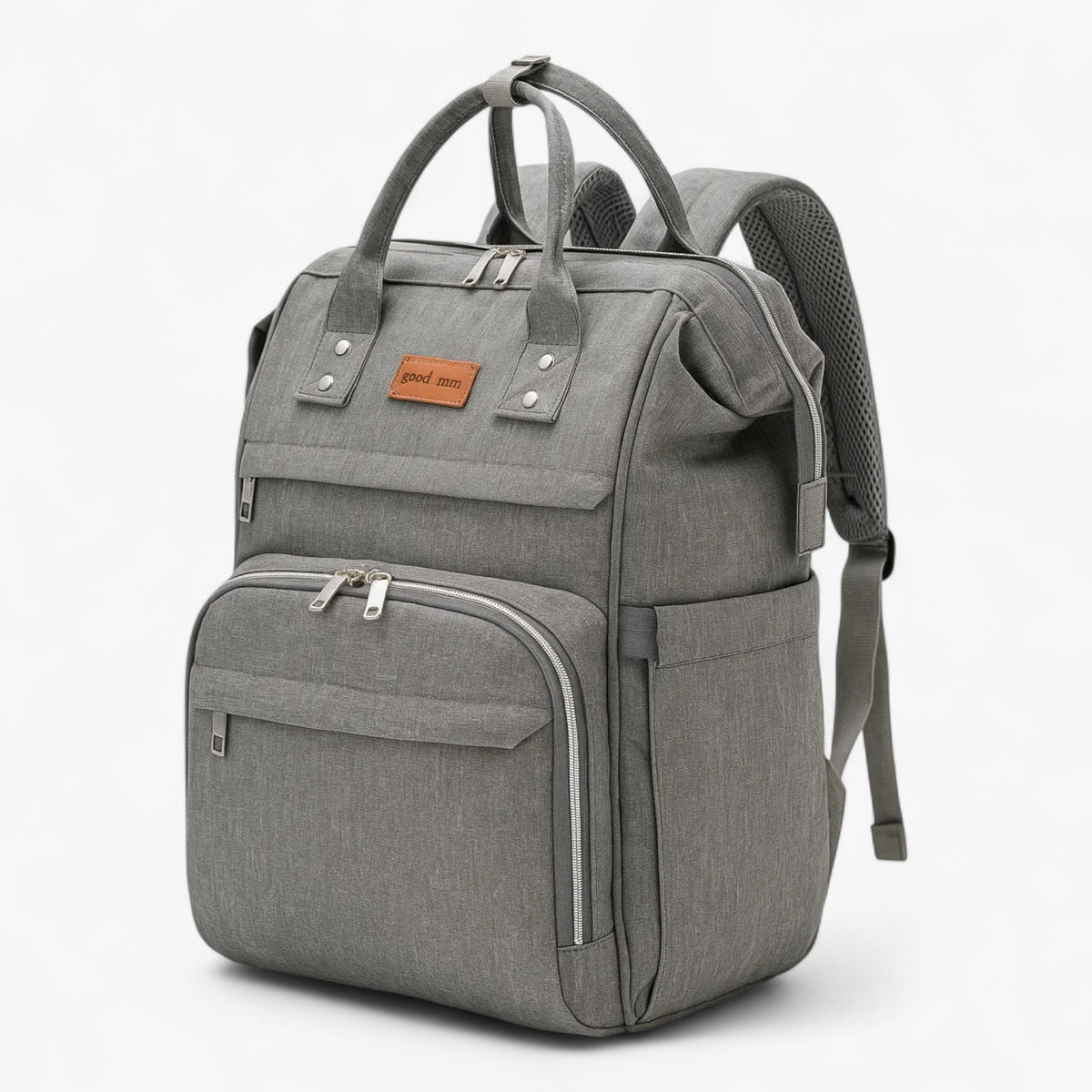 Women's Grey Waterproof Anti-Theft 15.6-Inch Laptop Backpack