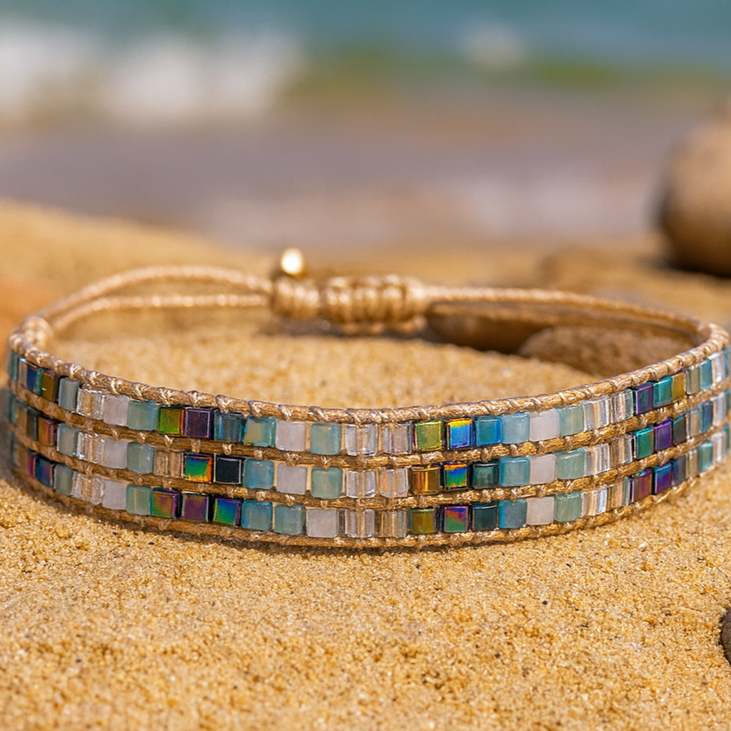 Iridescent Opal-Look Bracelet