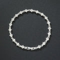 Klassieke tennisarmband met clusters