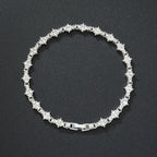 Klassieke tennisarmband met clusters