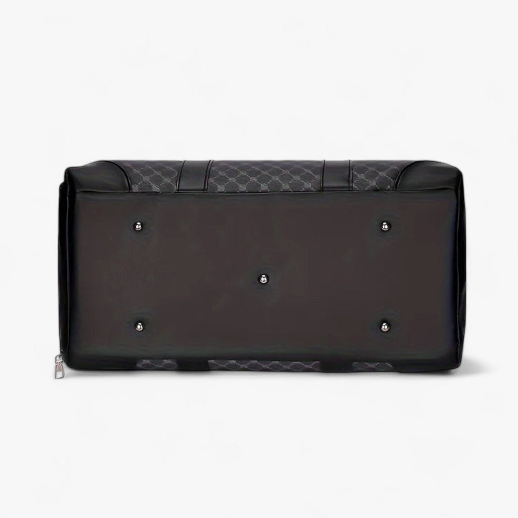 Men's Compact Urban Shoulder Bag with Leaf Pattern