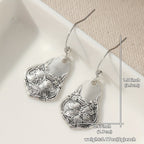 Antique-Style Silver-Tone Spoon Dangle Earrings