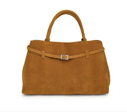 Zachte Faux Suède Shopper met Stevige Handvatten
