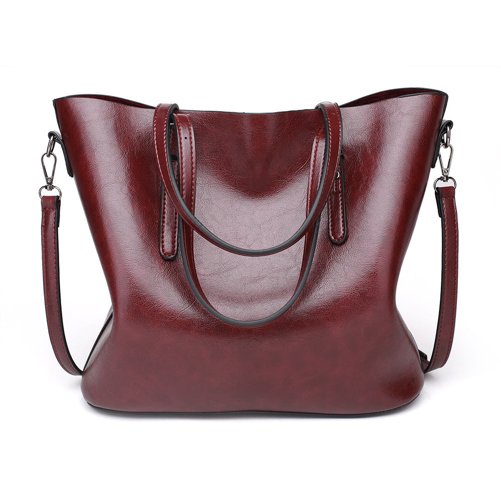 Minimalistische PU Shopper met Ritssluiting