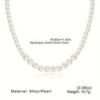 Verstelbare ketting met imitatieparels