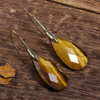 Bohemian Tiger's Eye Drop Earrings