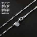 Gedraaide koordketting in acht lengtes