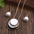 Bohemian drielaagse emaille sieradenset